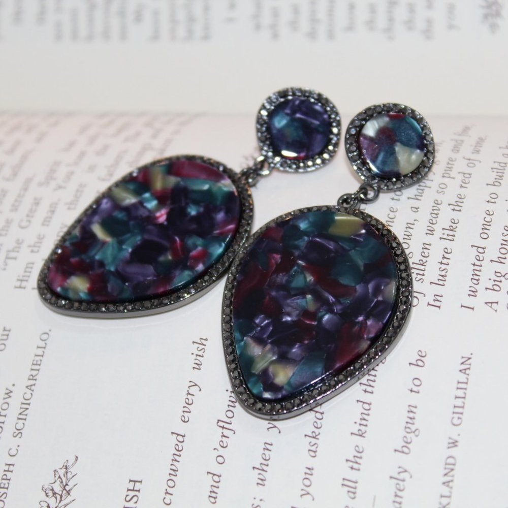 Gorgeous Statement Cocktail Earrings BOLD NEW NWT